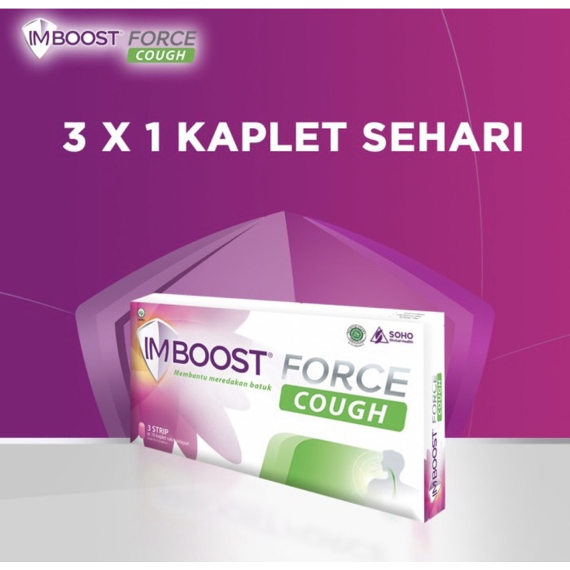 Imboost force cough box 30 tablet ( meningkatkan imun &amp; meredakan batuk )