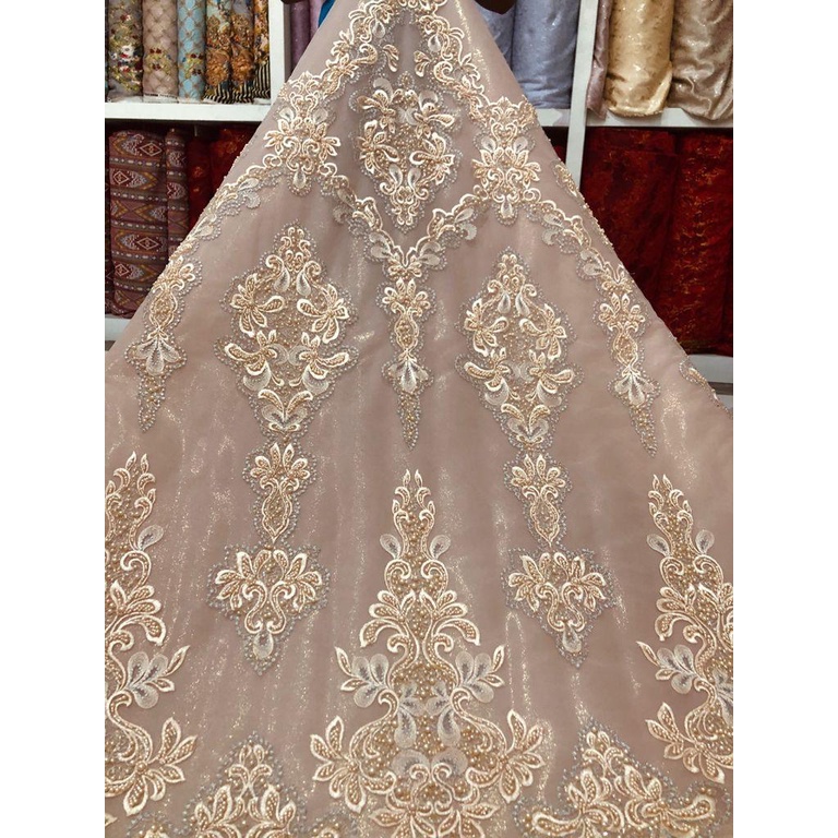 Jangkrik Textile - Tulle Motif - Cream