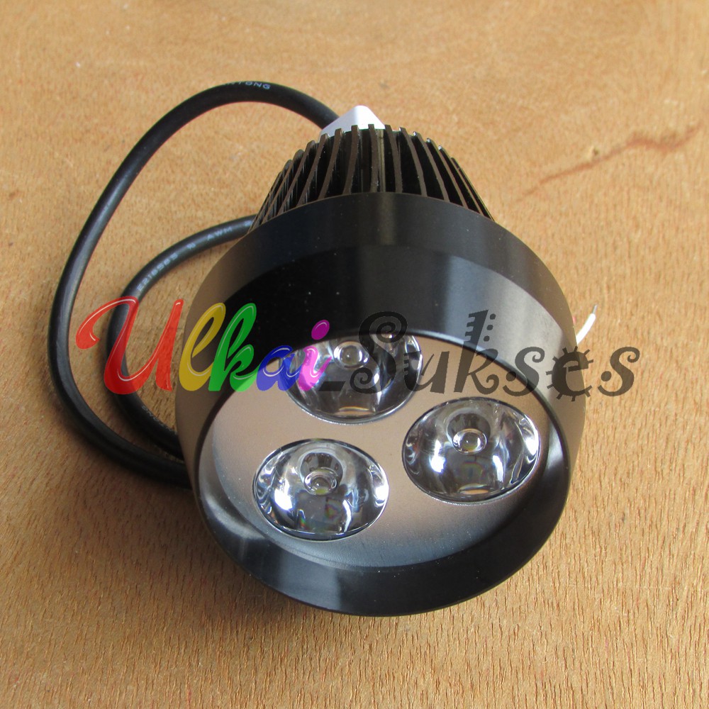 Lampu Tembak Motor l Variasi Aksesoris Lampu Tembak Fokus Super Terang Luxeon 3 LED 24V Diameter 3cm Universal Murah