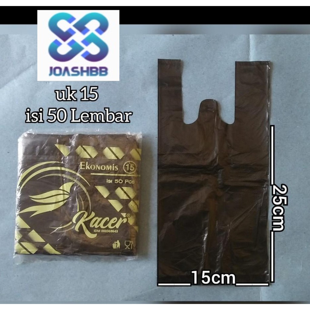 hd kantong kresek plastik hitam KACER EKONOMIS uk 15 17 24