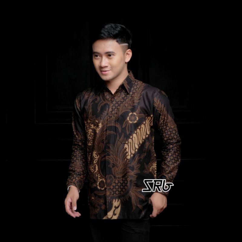 kemeja batik lengan panjang size jumbo/batik pria/batik modern