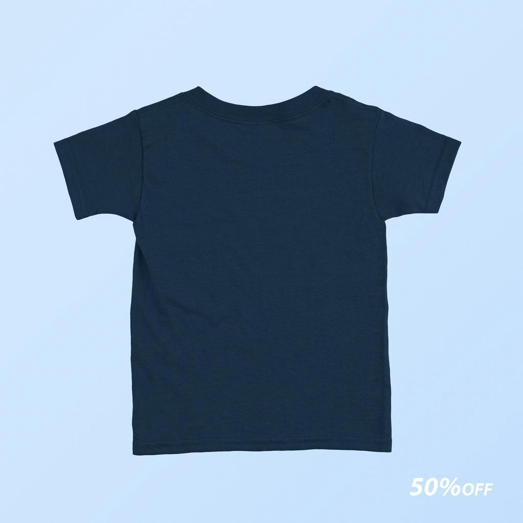 Baju Kaos Polos Anak Bahan Cotton Combed 24s Warna Navy Umur 1-8 Tahun Size S-XL