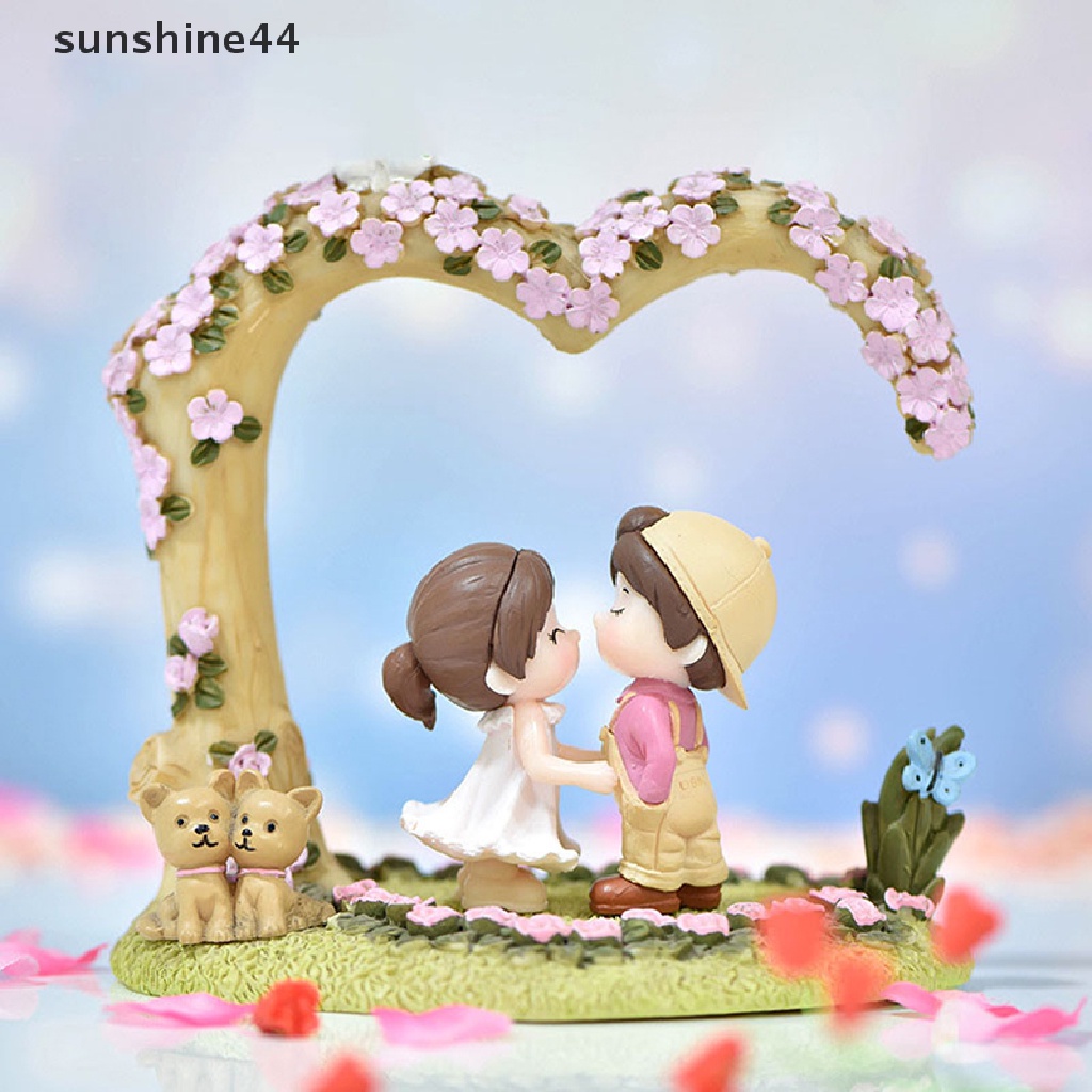 Sunshine Miniatur Pasangan Kekasih DIY Untuk Dekorasi Taman