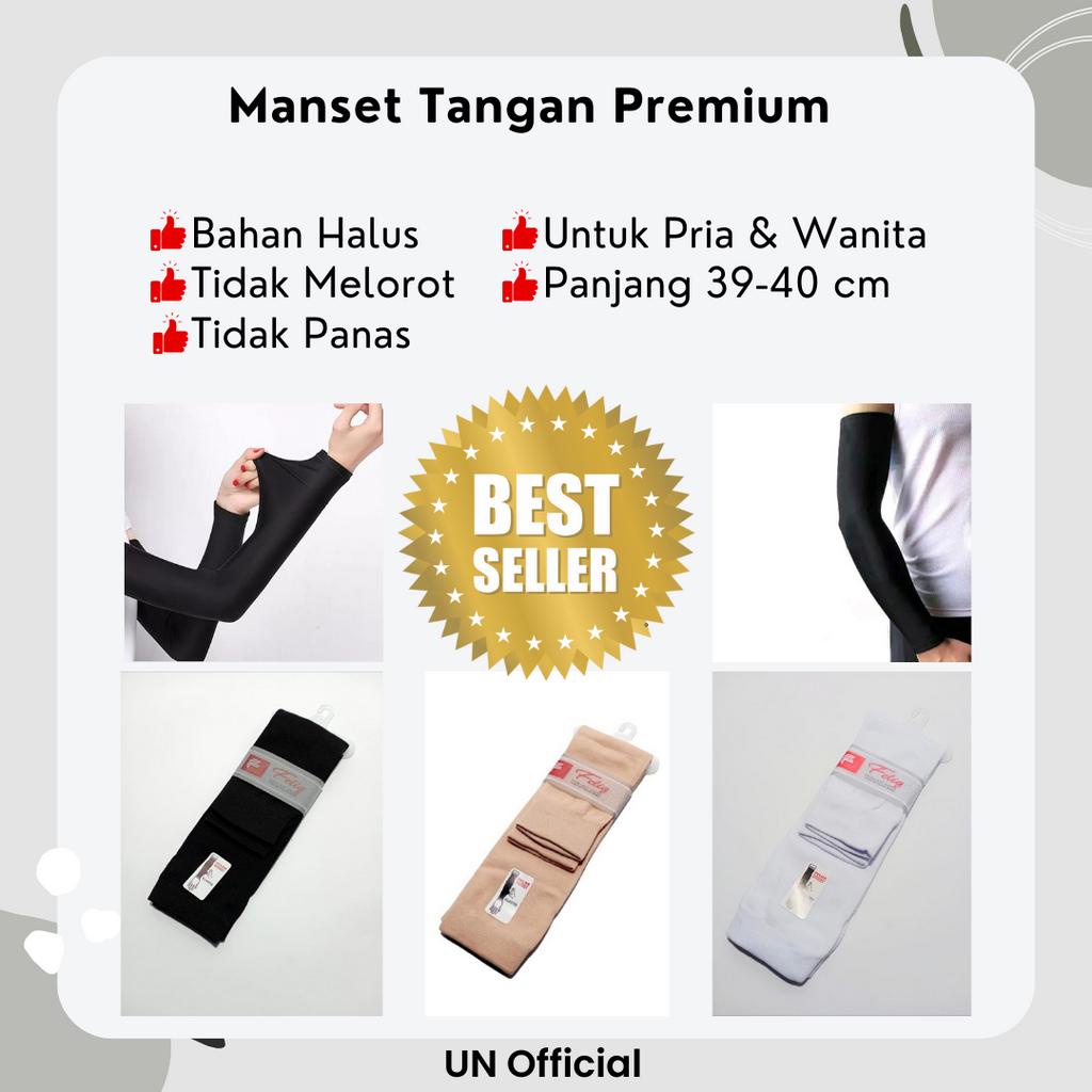 Manset Tangan Pria dan Wanita Tebal Cotton Nylon