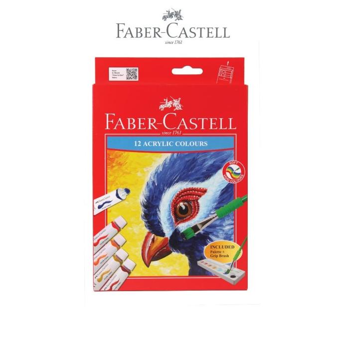 

Faber-Castell Acrylic tube 12 ml - 12 colours