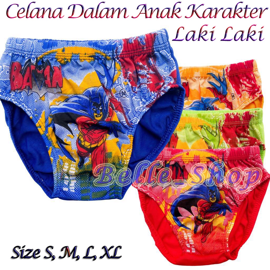 Celana Dalam Anak Laki Laki Karakter Kartun Cd Cowok Super Hero