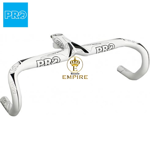 Dropbar Integrated Pro Stealth Evo Anatomic 420mm 31.8 mm Handlebar UD Carbon Stang Stem Bar White 4