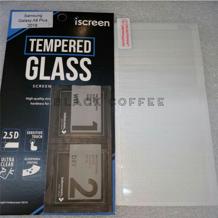 Tempered glass samsung A8 plus 2018 tempered glass iScreen bening