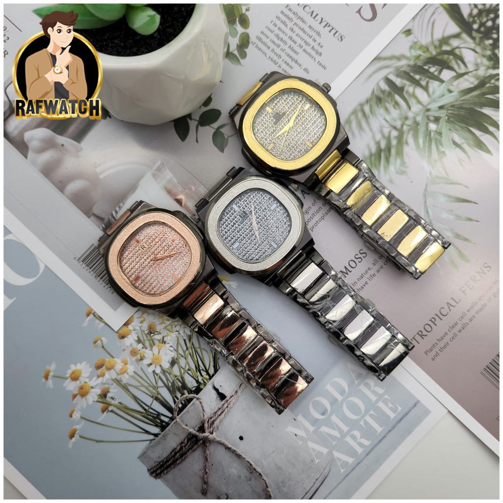 COD ✅ Jam Tangan Wanita Analog Quartz Mewah Fashion Strap Rantai Stainless Steel Grosir Murah