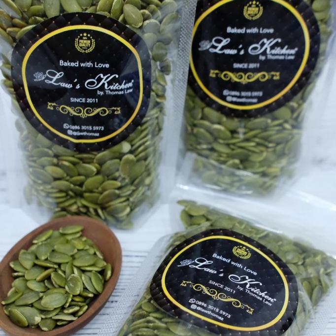 

kuaci labu warna hijau . pumpkin seeds 1 kg kualitas terbaik super
