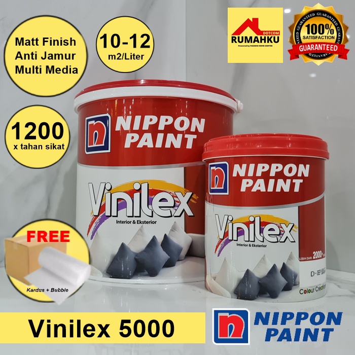 CAT TEMBOK NIPPON - CAT NIPPON VINILEX KEMBANG - CAT TEMBOK INTERIOR VINILEX 5000 18L - NIPPON