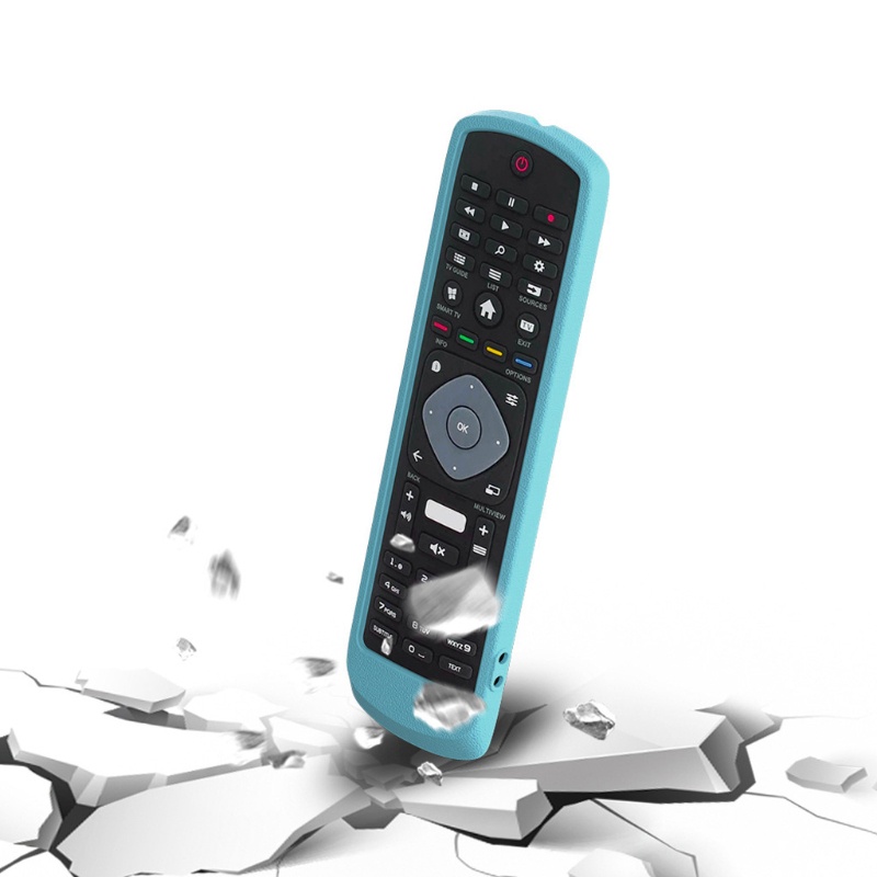 Case Pelindung Bahan Silikon Untuk Remote Philips Tv Netflix Hof16H303Gpd24