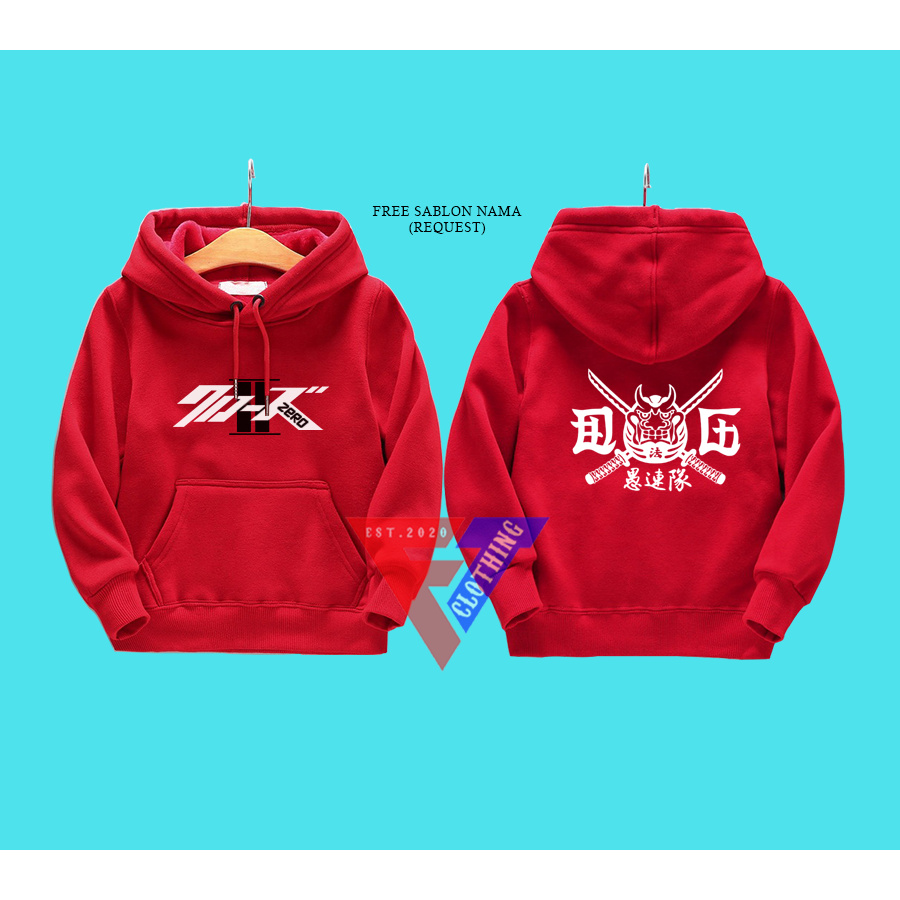 Jaket Hoodie Anak Crows Zero X Hyuga Geng Drauma Ikka - FIFTY CLOTHING