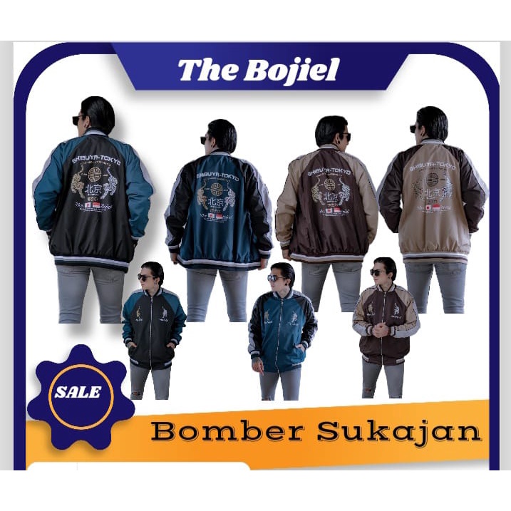 The Bojiel Jaket Bomber Sukajan Shibuya-Tokyo Pria Terbaru
