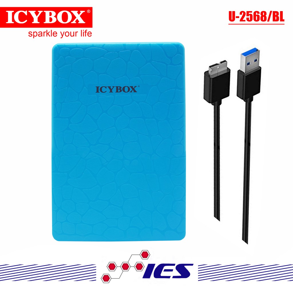 Casing Hardisk External 2.5" USB 3.0 - ICYBOX U-2568 Blue