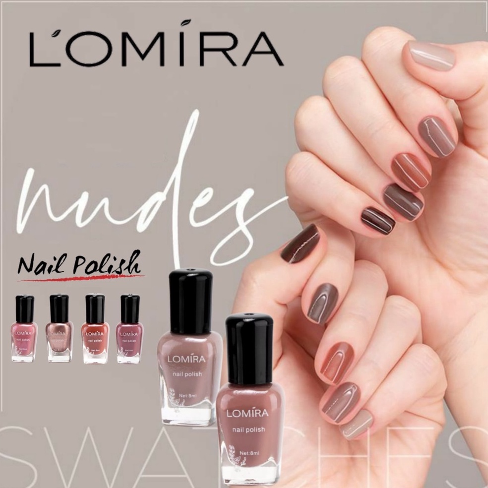 [ PERBOTOL ] Kutek Lomira Nudes Matte Nail Polish Original 8ml BPOM