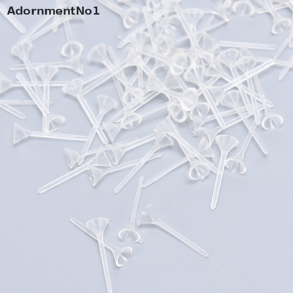 (AdornmentNo1) 500pcs / Lot Pad / Bantalan Anting Tusuk Kosong Bahan Plastik Untuk Membuat Perhiasan