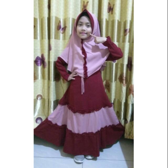 Baju Gamis Anak - Gamis Syari Anak Murah - Baju Gamis syari anak murah cantik - Gamis Anak