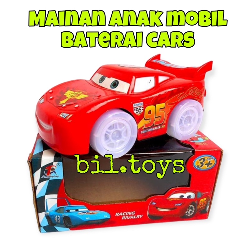 MAINAN ANAK MOBIL CARS MOBIL MC QUEEN MAINAN ANAK MOBIL MOBILAN BUMP AND GO LAMPU DAN MUSIK