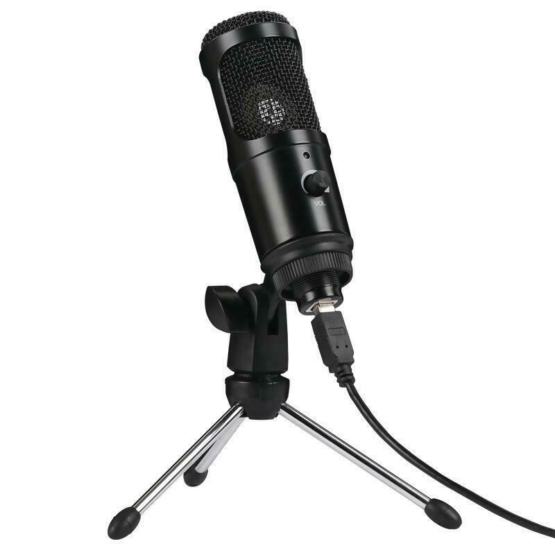 K669B 5V Cardioid USB Condenser Microphone Audio Studio Recording Mic Game Unidirectional