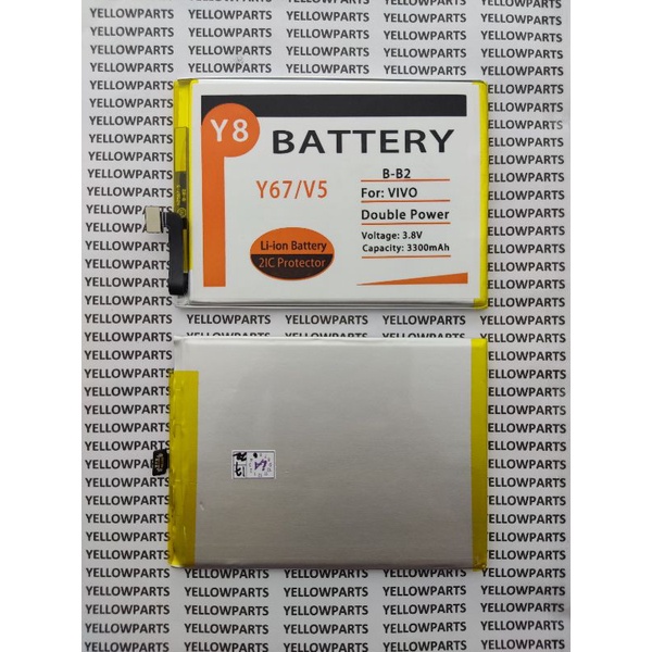 BAT BATTERY BATERAI BATRE VIVO V5 Y67 B-B2 Y8 DOUBLE POWER