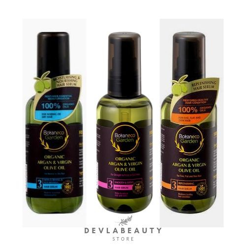 [BPOM] BOTANECO GARDEN ARGAN & OLIVE OIL HAIR SERUM 95 ML [MINYAK RAMBUT PRIA WANITA]