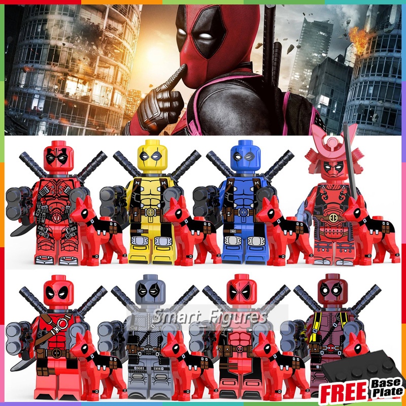 Mainan Action Figure Mini Figure Deadpool Marvel Super Heros KT1030 Untuk Koleksi / Hadiah Anak