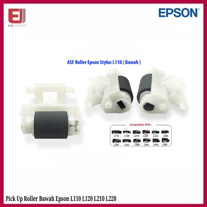 Pick Up Roller Bawah Epson Asf L 110 L 120 L 210 L 220 Karet Roll Ori