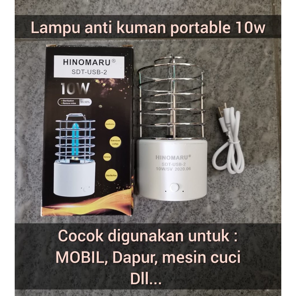 Lampu Sterilisasi Desinfeksi Sanitizer - Lampu UVC Anti Virus Bakteri - Portable