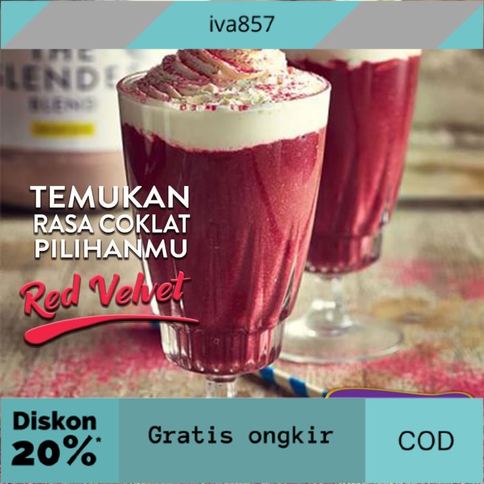 

PROMO Bubuk minuman Rasa Red Velvet 1kg, Enak, Terlaris..YUK diorder GRATIS ONGKIR