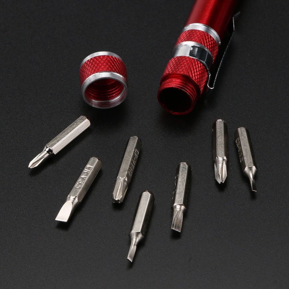 Hot Sale/8In1 Alat Perbaikan Elektrik Gadget Mini Pen Style Precision Screwdriver Set