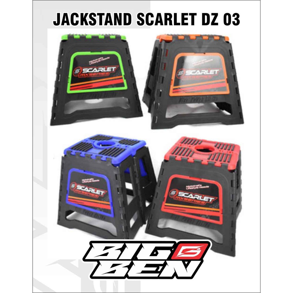 SCARLET RACING Jackstand Paddock Tengah Standar Motor Trail DZ 03