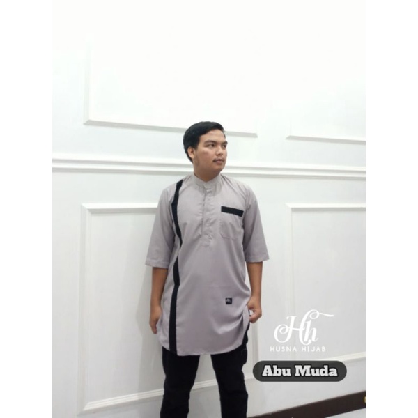 [HUSNA COLLECTION] BAJU KOKO PRIA / BAJU KOKO QURTA ALMUNQIDZ / Baju Koko Dewasa