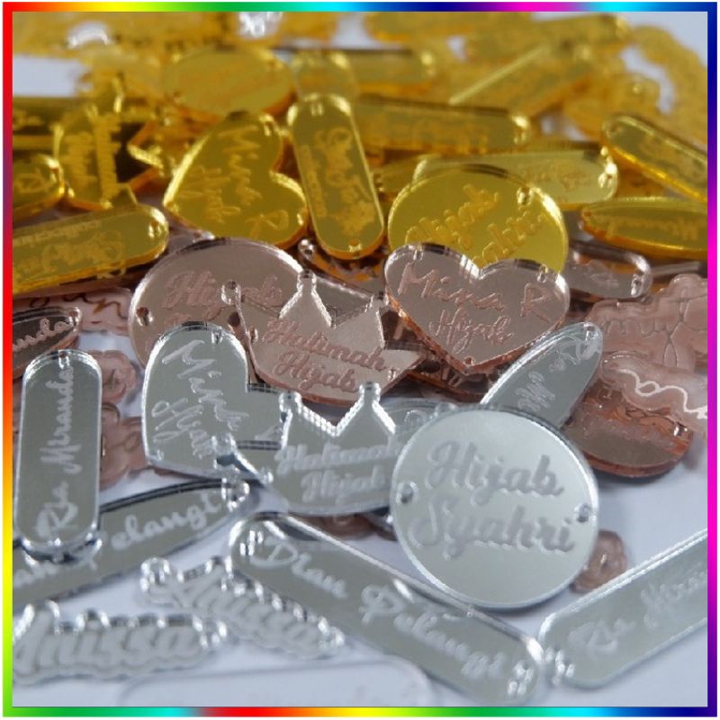 

label akrilik 50 pcs