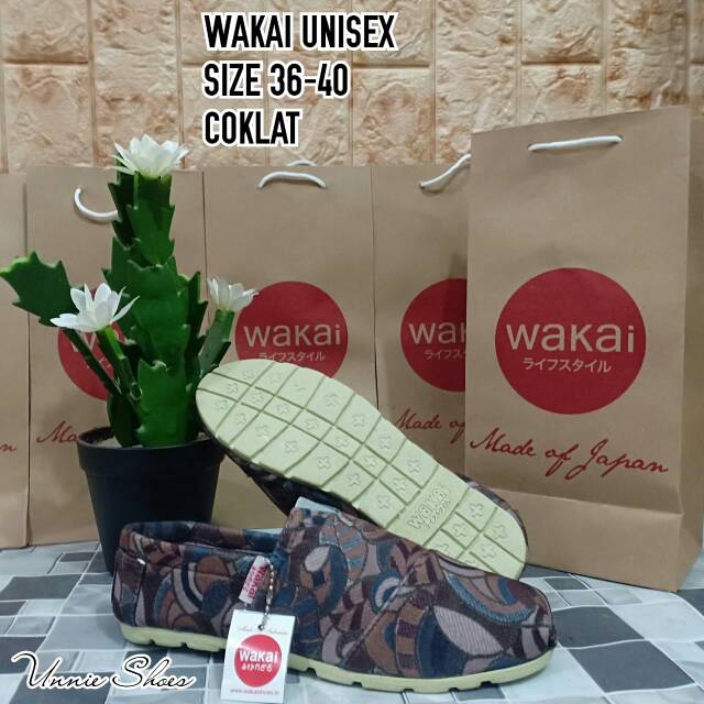 Sepatu flat slop wakai D038