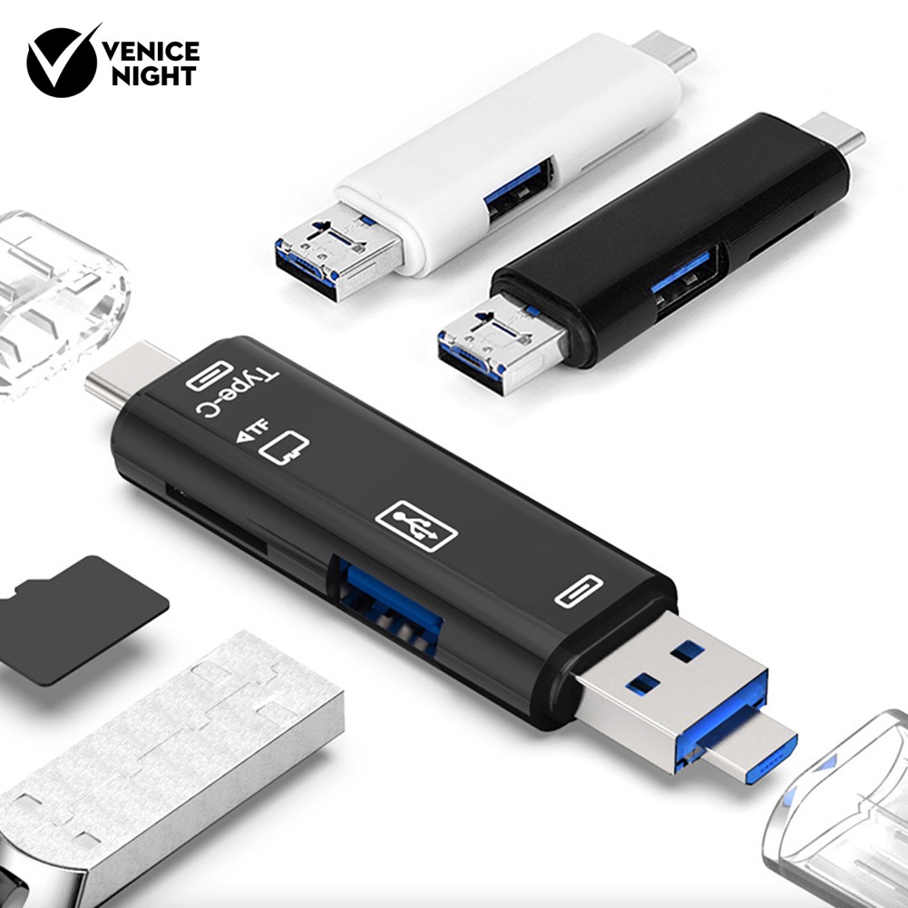 5 in 1 USB Mikro OTG Card Reader untuk Keamanan