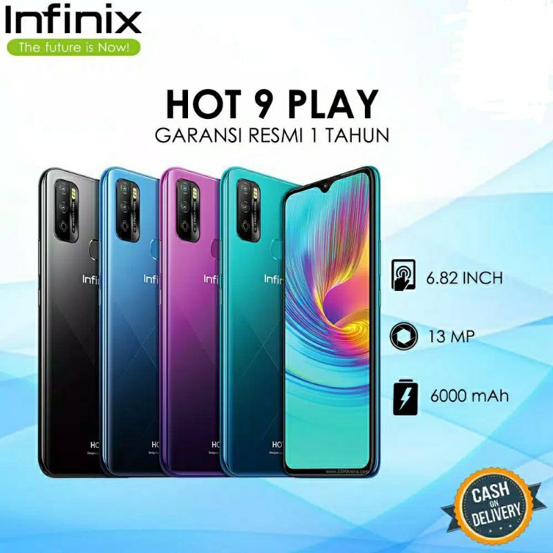 Infinix Hot 9 Play 4gb 64 Gb Akulaku Spaylater Kartucredit Shopee Indonesia