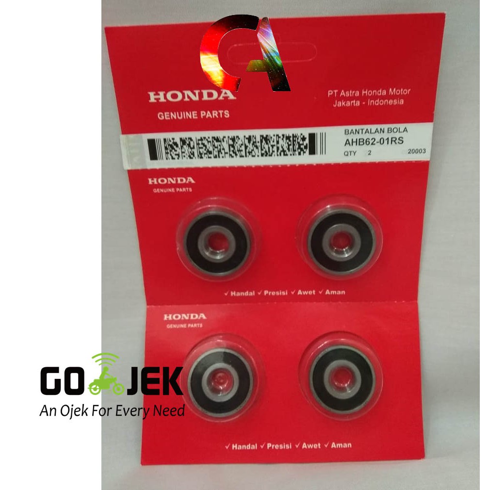 Bearing 6201 RS Honda Bantalan Bola 6201 RS Laher Lahar 6201 Ball Bearing OEM