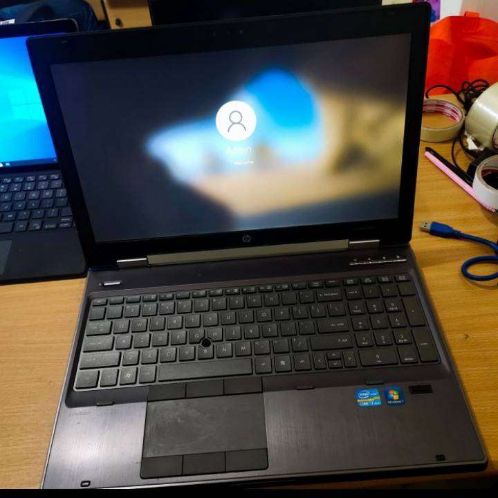Laptop HP Elitebook Nvidia i7 RAM 8GB HDD 500GB Bekas Second