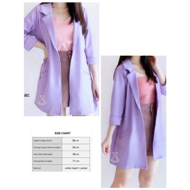 jas / jaket wanita / blazer wanita / jas wanita / jaket scuba korean