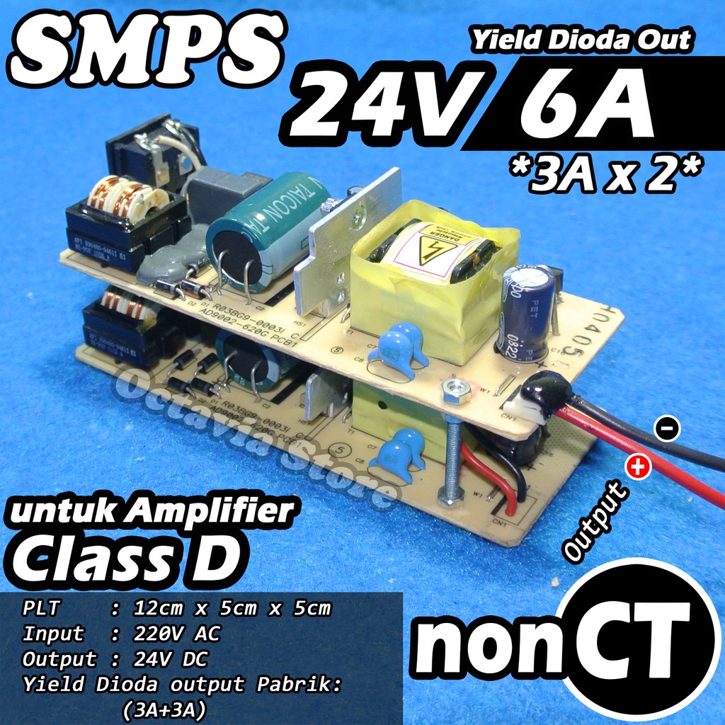 SMPS power supply 24V untuk amplifier Class D