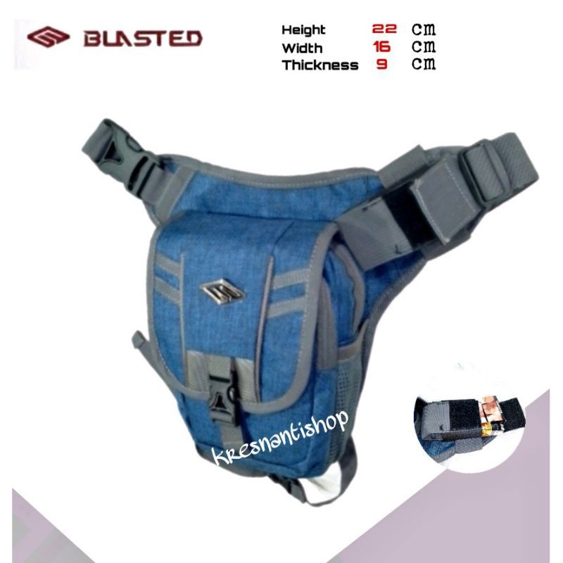 Tas selempang paha pria Blasted tas gaul pria
