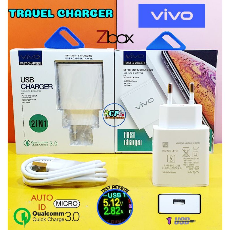 Travel Charger Original Vivo Micro USB Quick Charge Qualcomm 3.0