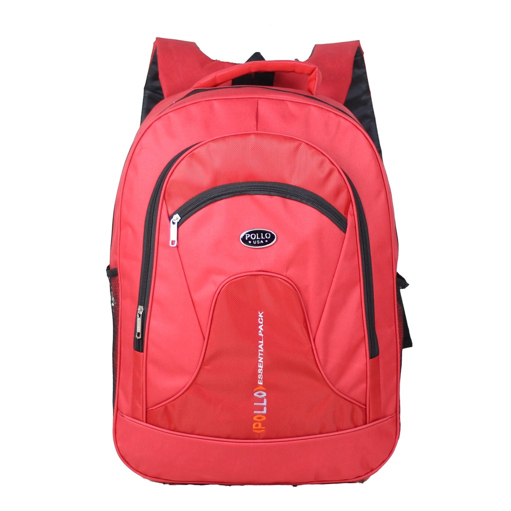 Tas Polo SMP SMA Cowok Backpack Gendong Laptop Laki-Laki Multifungsi