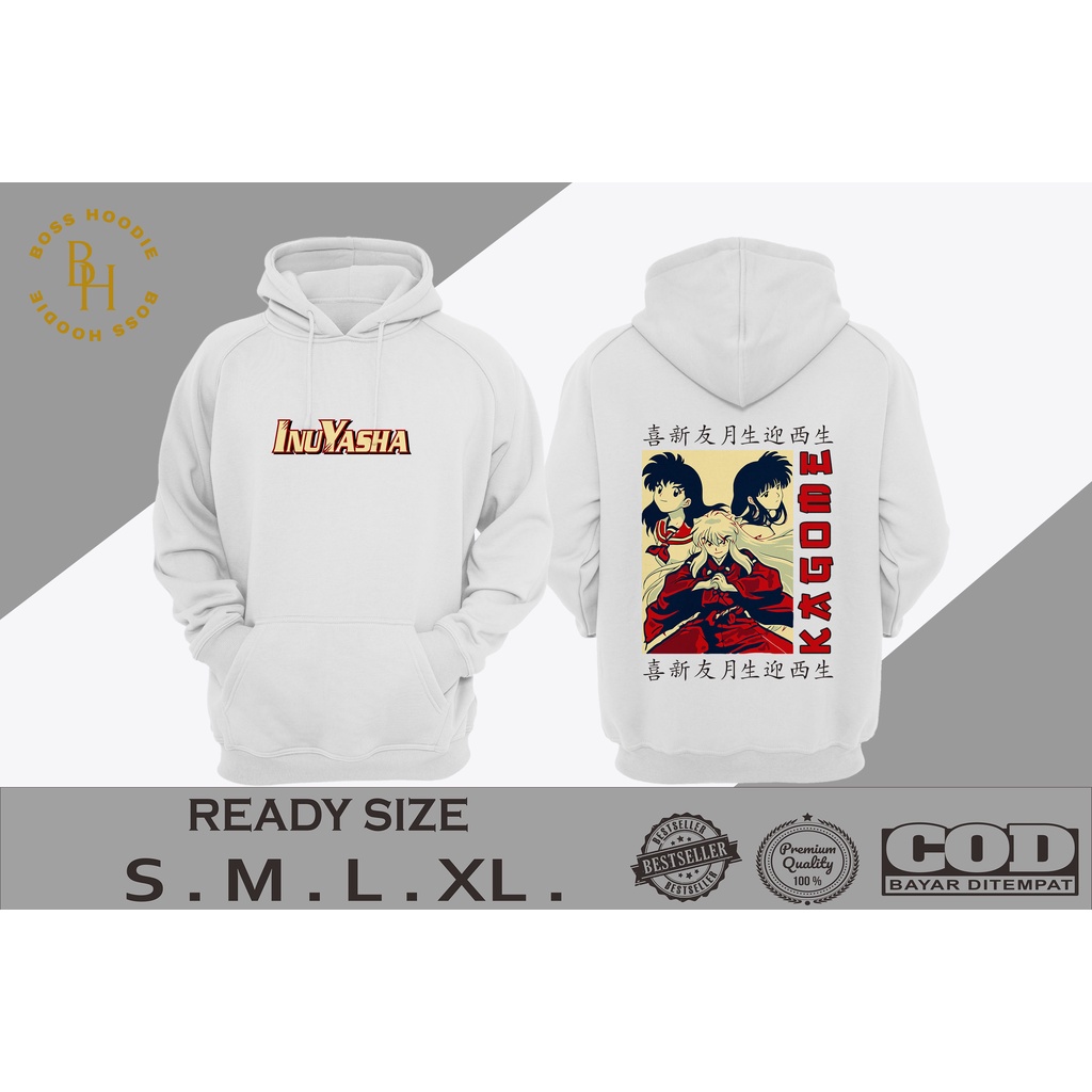 HOODIE ANIME INUYASHA | HOODIE PRIA | JAKET PRIA | HOODIE ANIME