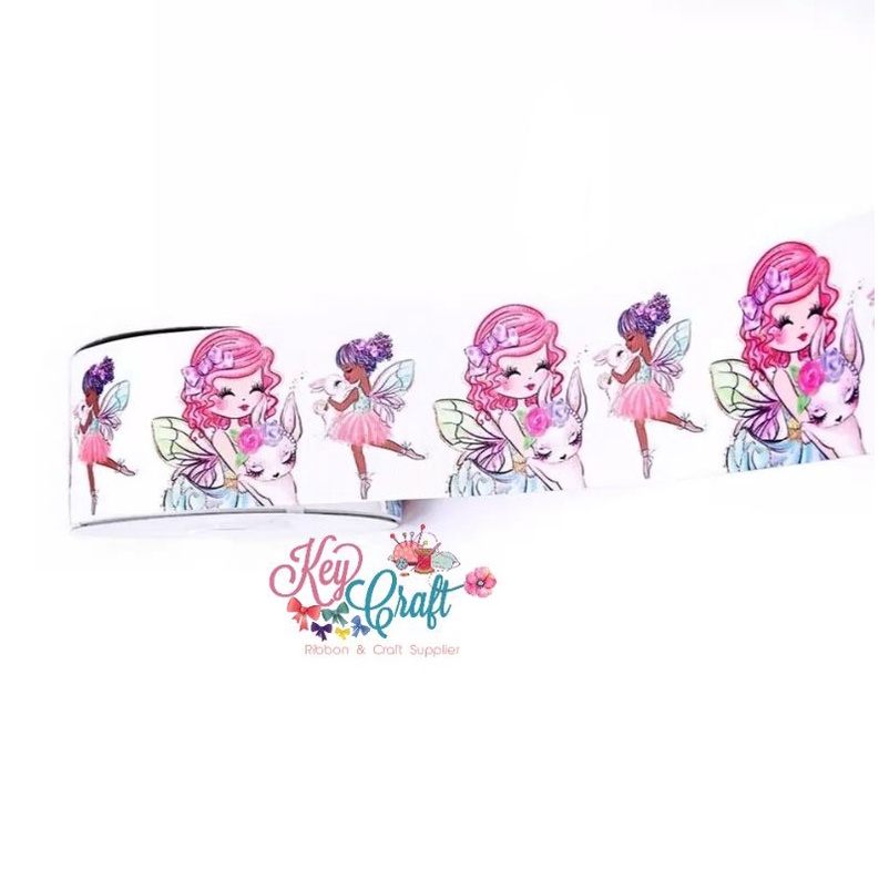 

Pita Grossgrain 3,8cm motif Fairy/peri