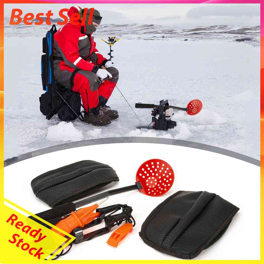 Ice Fishing Pick Chisel Portable Spike Life-Saving Hiking Survival Tools Set