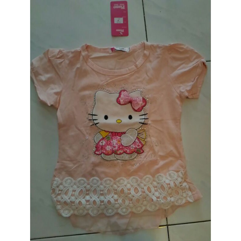 kaos anak hello kitty