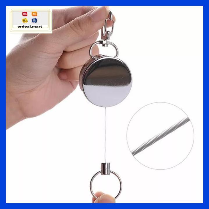 

6Rtiut7- Yoyo Tali Kawat Baja Roll Id Card Stainless Steel High Quality 5Ea5W5-