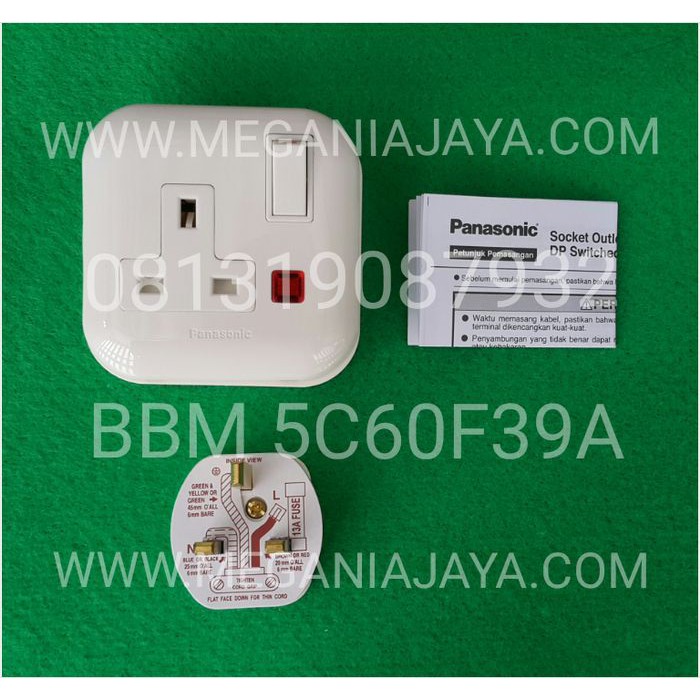 Unik IB/OB SAKLAR STOP KONTAK AC PANASONIC KAKI 3 WBJ 1214 COLOKAN LISTRIK terbaik